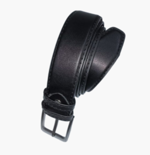 Casual Style Genuine Cow Leather Belt In Black Color For Men Fashion
